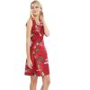 imageMatchable Family Hawaiian Luau Men Women Girl Boy Clothes in Christmas Santa in Hawaii RedWomen Tank