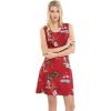 imageMatchable Family Hawaiian Luau Men Women Girl Boy Clothes in Christmas Santa in Hawaii RedWomen Tank