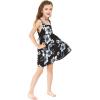 imageGirl Hawaiian Classic Empire Dress with Elastic Strap in Day Dream BloomMidnight Bloom