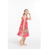 imageGirl Hawaiian Classic Empire Dress with Elastic Strap in Pretty Tropical Hot PinkPretty Tropical Hot Pink