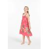 imageGirl Hawaiian Classic Empire Dress with Elastic Strap in Pretty Tropical Hot PinkPretty Tropical Hot Pink