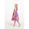 imageGirl Hawaiian Classic Empire Dress with Elastic Strap in Pretty Tropical Hot PinkPretty Tropical Purple