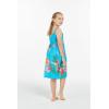 imageGirl Hawaiian Classic Empire Dress with Elastic Strap in Pretty Tropical Hot PinkPretty Tropical Turquoise