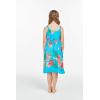 imageGirl Hawaiian Classic Empire Dress with Elastic Strap in Pretty Tropical Hot PinkPretty Tropical Turquoise