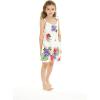 imageGirl Hawaiian Classic Empire Dress with Elastic Strap in Pretty Tropical Hot PinkPretty Tropical White