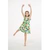 imageGirl Hawaiian Round Neck Shift Dress in Orchid ParadiseBird of Paradise