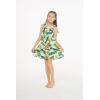 imageGirl Hawaiian Round Neck Shift Dress in Orchid ParadiseBird of Paradise