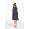imageGirl Hawaiian Round Neck Shift Dress in Orchid ParadiseOrchid Paradise Navy