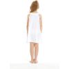 imageGirl Hawaiian Round Neck Shift Dress in Tropical PatternsWatercolor Orchid