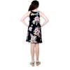 imageGirl Hawaiian Tank Round Neck Dress in HibiscusHibiscus Black