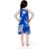 imageGirl Hawaiian Tank Round Neck Dress in HibiscusHibiscus Blue
