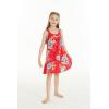 imageGirl Hawaiian Tank Round Neck Dress in HibiscusHibiscus Red