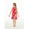 imageGirl Hawaiian Tank Round Neck Dress in HibiscusHibiscus Red