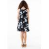 imageGirl Hawaiian Tank Round Neck Dress in HibiscusMidnight Bloom