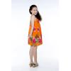 imageGirl Hawaiian Tank Round Neck Dress in Pretty TropicalPretty Tropical Orange