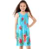 imageGirl Hawaiian Tank Round Neck Dress in Pretty TropicalPretty Tropical Turquoise