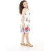 imageGirl Hawaiian Tank Round Neck Dress in Pretty TropicalPretty Tropical White