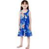 imageGirl Hawaiian Tank Round Neck Dress in HibiscusHibiscus Blue