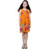 imageGirl Hawaiian Tank Round Neck Dress in Pretty TropicalPretty Tropical Orange
