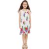 imageGirl Hawaiian Tank Round Neck Dress in Pretty TropicalPretty Tropical White