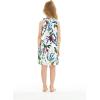 imageGirl Hawaiian Round Neck with Ruffle Dress in Digital PrintPurple Orchid