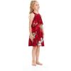 imageGirl Hawaiian Round Neck with Ruffle Dress in Pineapple GardenPineapple Garden Burgundy
