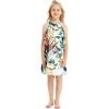 imageGirl Hawaiian Round Neck with Ruffle Dress in Digital PrintLost in Paradise