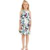 imageGirl Hawaiian Round Neck with Ruffle Dress in Digital PrintPurple Orchid