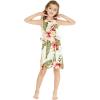 imageGirl Hawaiian Round Neck with Ruffle Dress in Rafelsia CreamRafelsia Cream