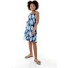 imageGirl Hawaiian Elastic Top Strap Dress in Pacific Palm CreamPacific Palm Navy