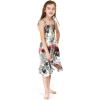 imageGirl Hawaiian Elastic Top Strap Dress in Pink SunsetNeon Sunset