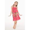 imageGirl Hawaiian Elastic Top Strap Dress in Pretty Tropical Hot PinkPretty Tropical Hot Pink