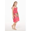 imageGirl Hawaiian Elastic Top Strap Dress in Pretty Tropical Hot PinkPretty Tropical Hot Pink