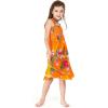 imageGirl Hawaiian Elastic Top Strap Dress in Pretty Tropical Hot PinkPretty Tropical Orange