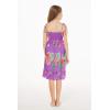 imageGirl Hawaiian Elastic Top Strap Dress in Pretty Tropical Hot PinkPretty Tropical Purple