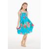 imageGirl Hawaiian Elastic Top Strap Dress in Pretty Tropical Hot PinkPretty Tropical Turquoise