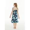 imageGirl Hawaiian Elastic Top Strap Dress in Wispy CereusOrchid Breeze Navy