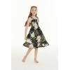 imageGirl Hawaiian Elastic Top Strap Dress in Wispy CereusWispy Cereus Black