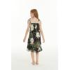 imageGirl Hawaiian Elastic Top Strap Dress in Wispy CereusWispy Cereus Black