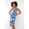 imageGirl Hawaiian Halter Dress in Pacific Palm CreamPacific Palm Navy