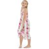 imageGirl Hawaiian Halter Dress in Pink Hibiscus Vine BlackPink Hibiscus Vine
