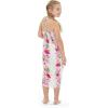 imageGirl Hawaiian Halter Dress in Pink Hibiscus Vine BlackPink Hibiscus Vine