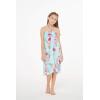 imageGirl Hawaiian Halter Dress in Pink Hibiscus Vine BlackPink Turquoise Hibiscus Vine