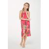 imageGirl Hawaiian Halter Dress in Pretty Tropical Hot PinkPretty Tropical Hot Pink