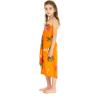 imageGirl Hawaiian Halter Dress in Pretty Tropical Hot PinkPretty Tropical Orange