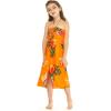 imageGirl Hawaiian Halter Dress in Pretty Tropical Hot PinkPretty Tropical Orange