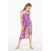 imageGirl Hawaiian Halter Dress in Pretty Tropical Hot PinkPretty Tropical Purple