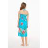 imageGirl Hawaiian Halter Dress in Pretty Tropical Hot PinkPretty Tropical Turquoise