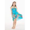 imageGirl Hawaiian Halter Dress in Pretty Tropical Hot PinkPretty Tropical Turquoise