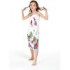 imageGirl Hawaiian Halter Dress in Pretty Tropical Hot PinkPretty Tropical White